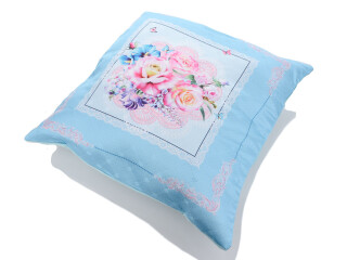 Подушка атлас 07942-6 блакитний (45x45), 2, <strong>50</strong>