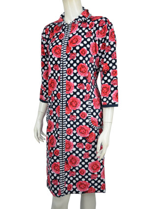 Халат норма велюр 005-3 navy, 3 (50-54), <strong>400</strong>, демісезон