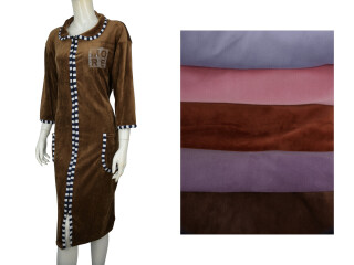 Халат велюр 001-3 mix, 5 (50-58), <strong>370</strong>, демісезон