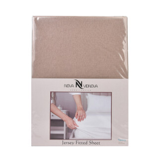 01-3 Простирало ТРИКОТАЖНЕ (100x200)+одна наволочка(50x70) бежевий, 5 (One size), <strong>400</strong>