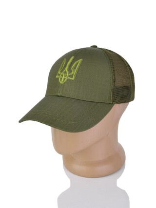 Рип-стоп з сіткою та вишивкою тризуб khaki, 5 (One size), <strong>175</strong>, літо