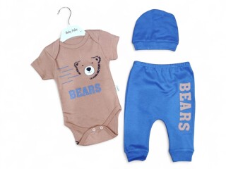 боді штани шапка5008 коричнево-синій, 3 (3-9), <strong>4.3</strong>, демісезон