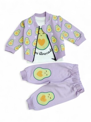 1015 бузковий костюм-трійка, 4 (6-24), <strong>9.2</strong>, демісезон