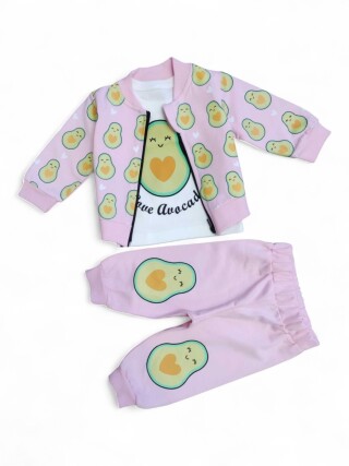 1015 рожевий костюм-трійка, 4 (6-24), <strong>9.2</strong>, демісезон