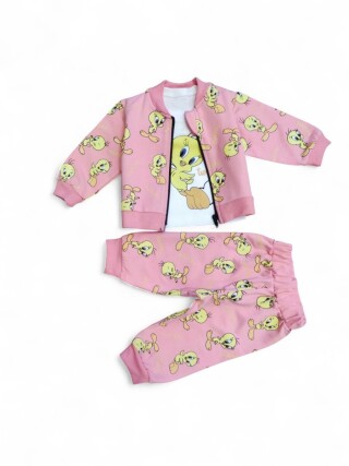 1025 св.рожевий костюм-трійка, 4 (6-24), <strong>9.2</strong>, демісезон