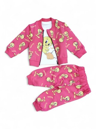 1025 кораловий костюм-трійка, 4 (6-24), <strong>9.2</strong>, демісезон