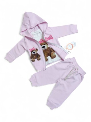 8421 св.рожевий костюм-трійка, 4 (6-18), <strong>12</strong>, демісезон