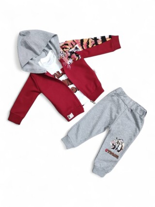 40445 червоний костюм-трійка, 4 (6-24), <strong>10</strong>, демісезон