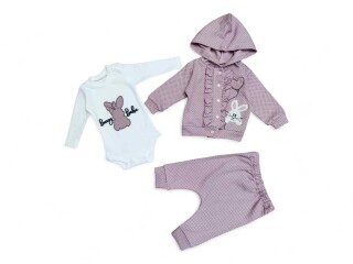 028 т.пудра боді-трійка, 3 (3-9), <strong>13</strong>, демісезон