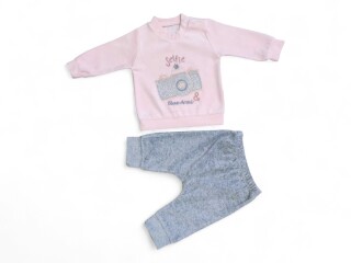 579 пудровий батнік-штани, 3 (6-12), <strong>5.1</strong>, демісезон