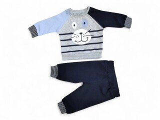 1518 сіро-блакитний батнік-штани, 4 (6-18), <strong>5.1</strong>, демісезон