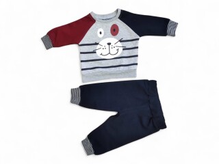 1518 сіро-бордовий батнік-штани, 4 (6-18), <strong>5.1</strong>, демісезон