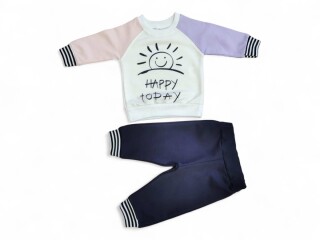 1505 молочно-бузковий батнік-штани, 4 (6-18), <strong>5.1</strong>, демісезон