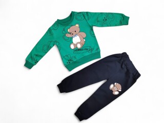 3258 зелений батнік-штани, 4 (9-24), <strong>8</strong>, демісезон