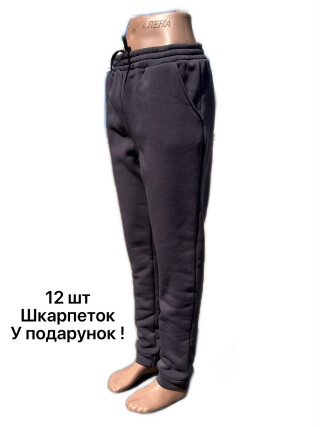 Брюки спорт жіночі т.сірий, 5 (50-58), <strong>220</strong>, зима