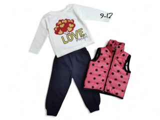 7030 кораловий жилетка-реглан-штани, 3 (9-18), <strong>7.5</strong>, демісезон