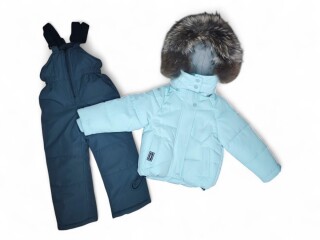 3215 куртка-напівкомбінезон св.бірюзовий, 5 (74-98), <strong>31.5</strong>, зима