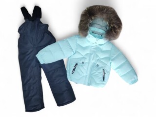 3211 куртка-напівкомбінезон св.бірюзовий, 5 (80-104), <strong>31.5</strong>, зима
