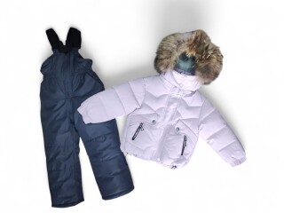 3211 куртка-напівкомбінезон св.бузковий, 5 (80-104), <strong>31.5</strong>, зима