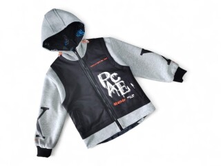 21819 чорна з сірим, 4 (11-14), <strong>11</strong>, демісезон