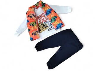 438 помаранчевий реглан-штани-жилетка, 4 (6-18), <strong>5.5</strong>, демісезон