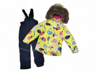 B212 жовтий напівкомбінезон-куртка, 5 (1-5), <strong>33.5</strong>, зима