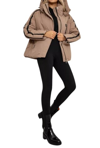 866 бежевий, 4 (L-3XL), <strong>580</strong>, зима