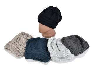 Шапка жіноча подвійна mix, 5 (One size), <strong>100</strong>, зима