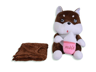 7791 (12135) хаскі мілк іграшка (40х25)-плед 120x160 mix, 3 (One size), <strong>380</strong>