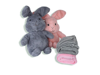 CH7460 (12118) зайчик іграшка (50х35)-плед 120x160 mix, 2 (One size), <strong>295</strong>