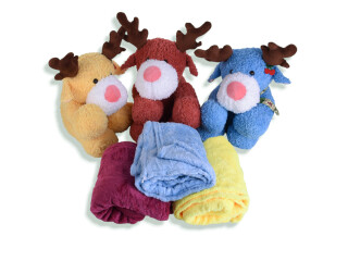 85-10 (12133) олені іграшка (40х30) -плед 120x160 mix, 3 (One size), <strong>380</strong>