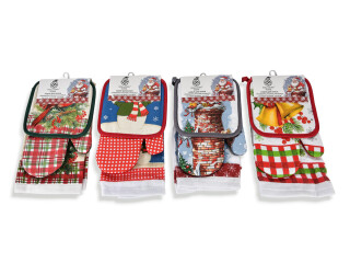 3202 набір для кухні прихватки+рушник mix, 6 (One size), <strong>150</strong>