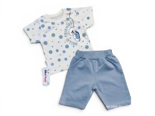 2610 комплект для малюків футболка-шорти сірий, 4 (6-24), <strong>5.5</strong>, літо