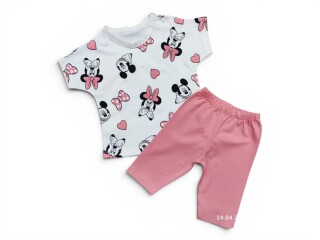 2632 комплект для малюків футболка-шорти персиковий, 4 (6-24), <strong>5.5</strong>, літо