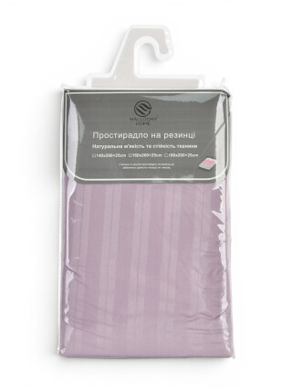 22129 (99203) violet Простирадло на резинці (180x200+25), 2 (One size), <strong>310</strong>